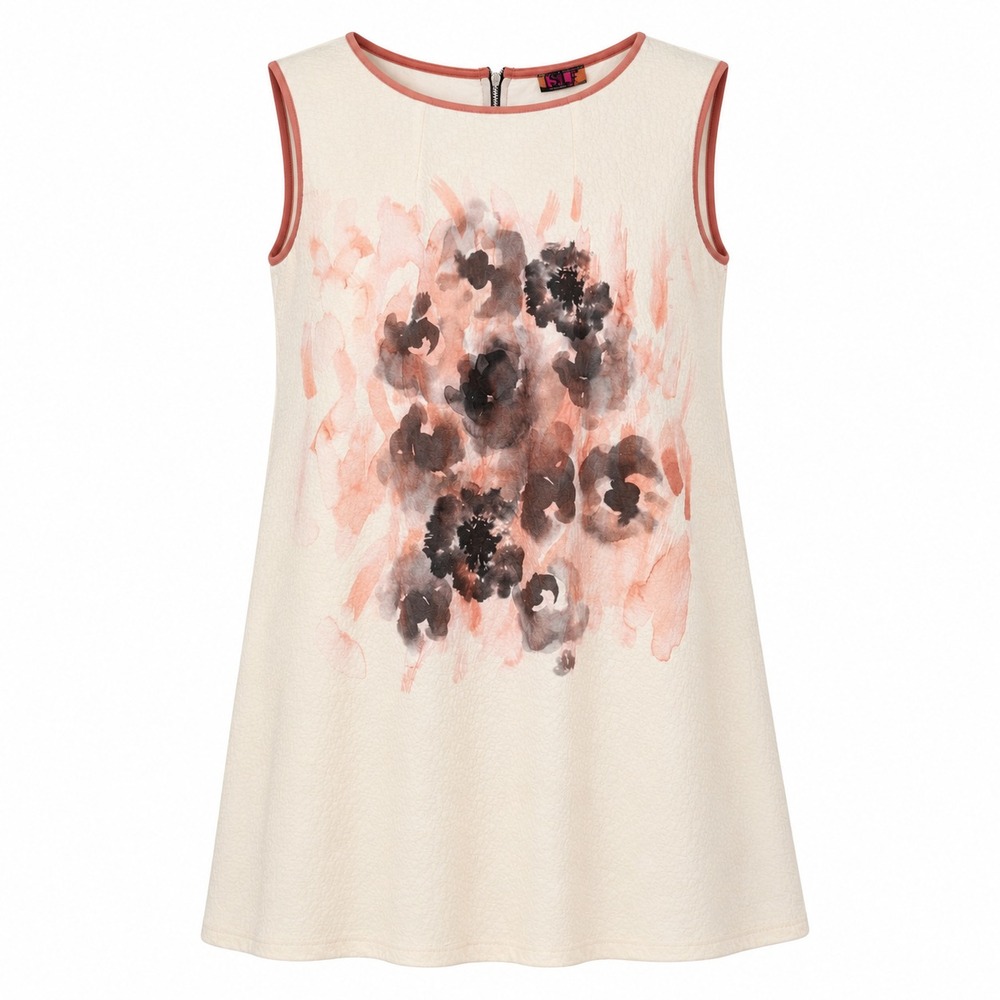 ISLE Watercolor‎ Floral Cottagecore Shift Dress Womens Large Meadow Bloomcore